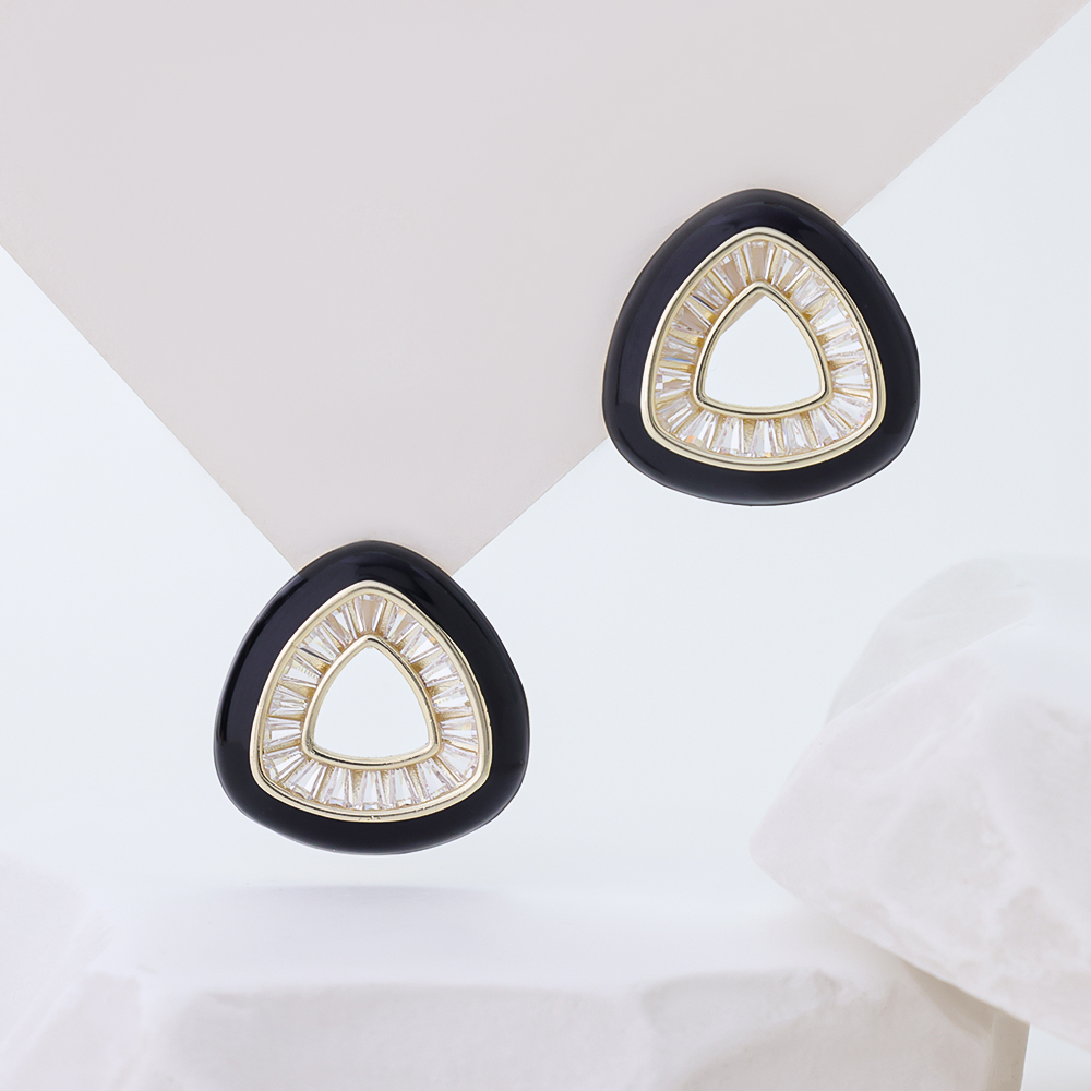 Pink Enamel Heart Huggie Hoop Earrings for Women | 925 Sterling Silver Colorful CZ Crystal Love Heart Drop Earrings | Cute Dainty Jewelry Gift for Her