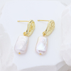 S925 Silver Gold Irregular Ball Snowflake Stud Earrings