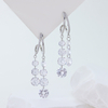 S925 Sterling Silver Art Deco Pearl Earrings Vintage Baguette Zircon Studs