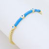 S925 Silver Gold Plated Pink Resin Sweet Cool CZ Bangle