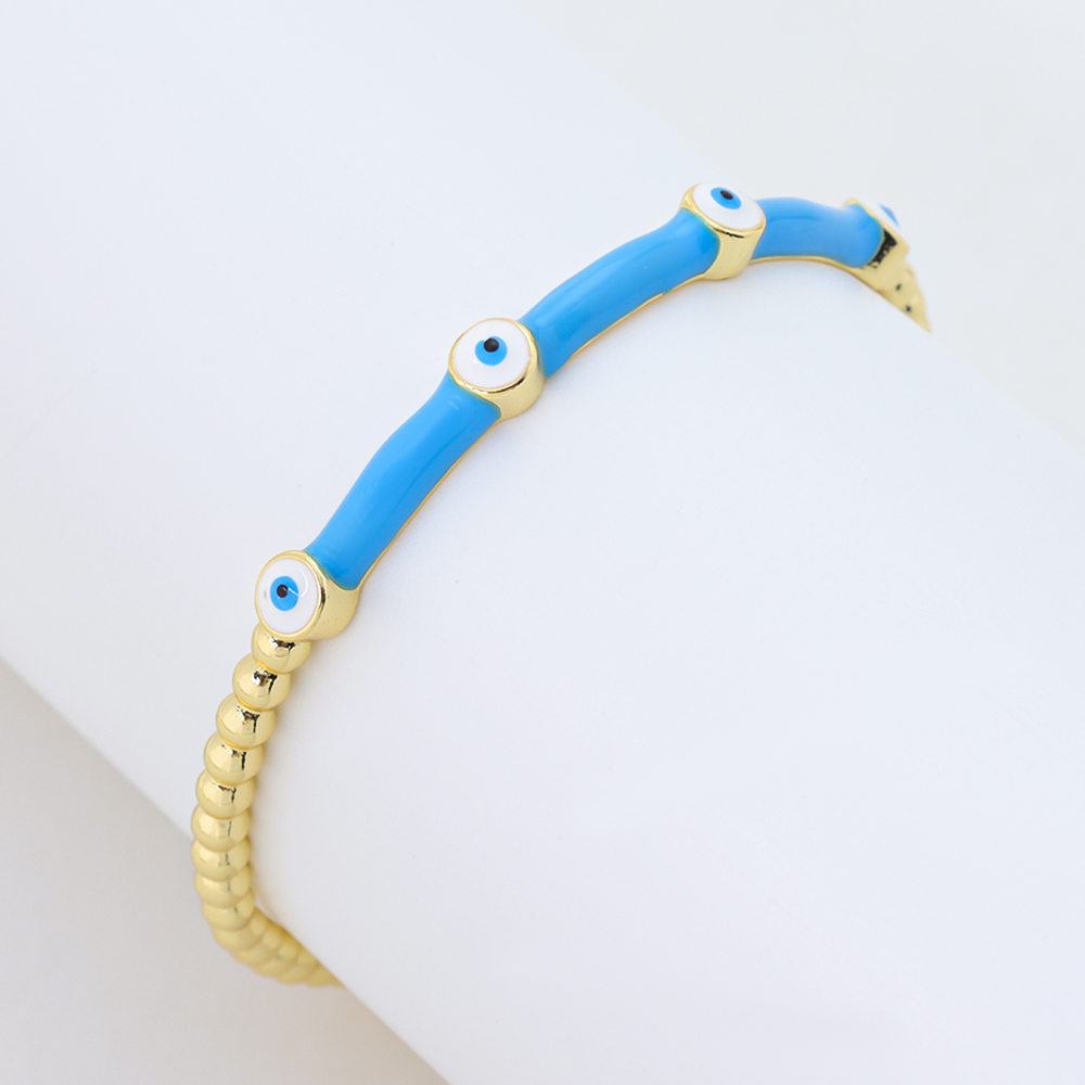 S925 Silver Gold Plated Pink Resin Sweet Cool CZ Bangle