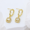 S925 Sterling Silver Asymmetric Sparkling Tassel Earrings Modern Minimalist Party Jewelry
