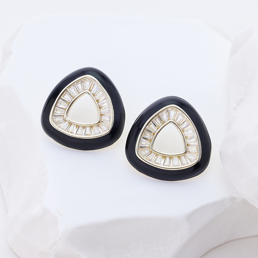 Pink Enamel Heart Huggie Hoop Earrings for Women | 925 Sterling Silver Colorful CZ Crystal Love Heart Drop Earrings | Cute Dainty Jewelry Gift for Her