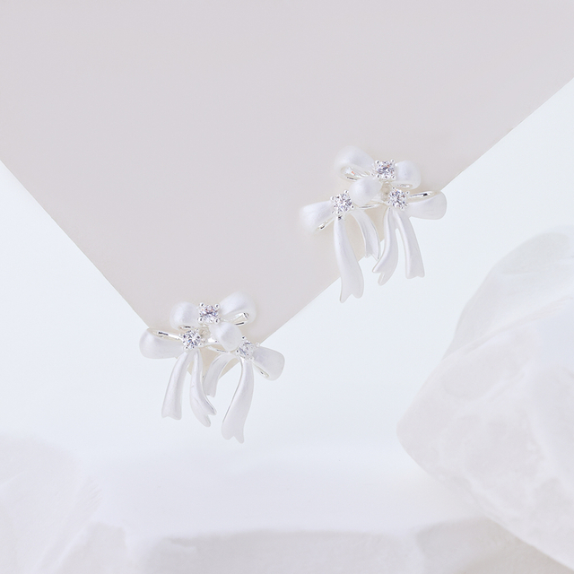 925 Sterling Silver Gold Plated Earrings Geometric Twisted Square CZ Diamond Studs Modern Fine Jewelry