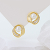 S925 Sterling Silver Shell Pearl Drop Earrings French Elegant Daily Wear Ocean Inspired Jewelry