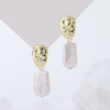 S925 Silver Gold Irregular Ball Snowflake Stud Earrings