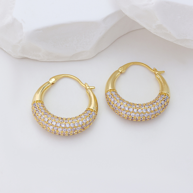 S925 Sterling Silver Radiant Fan Earrings Retro Gold Textured Luxury Studs