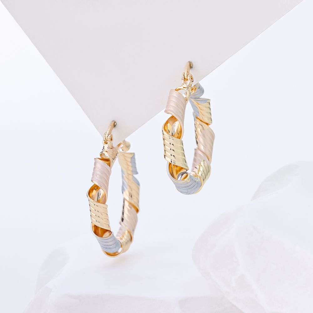 S925 Silver Hoop Nickel Free Earrings Colored Painted Jewelry Plain Earrings